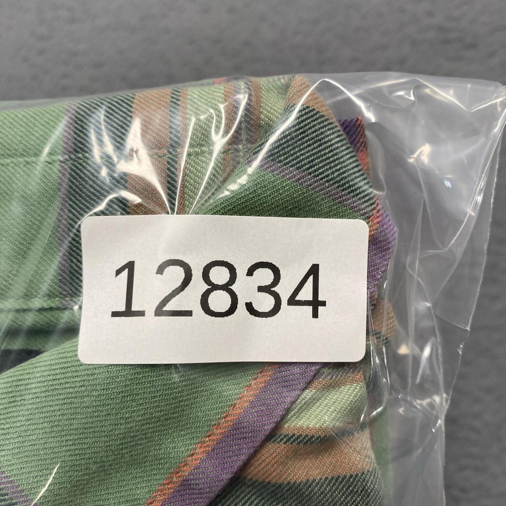 Lauren Ralph Lauren Shirt Womens Medium Green Plaid Button Up Long Sleeve Cotton - Picture 9 of 9